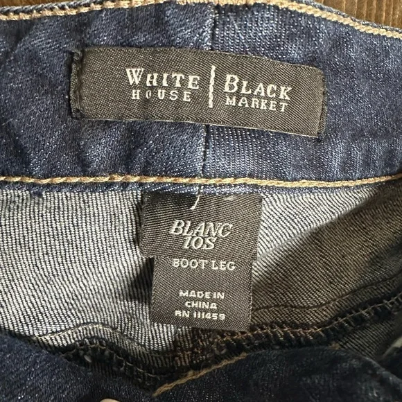 (12)
White House Black Market• Boot Cut•dark wash•Size 10S•EUC - Picture 3 of 7